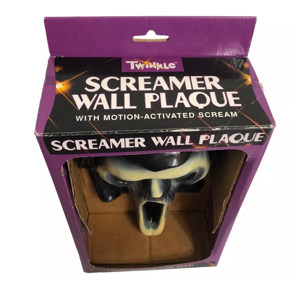Vintage Scream Motion Activated Halloween Decoration Wall Plaque Ghostface 1996 - Picture 5 of 8
